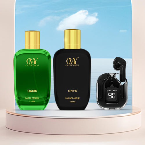 CMY Oasis + Onyx Perfume + Earbuds (Black)