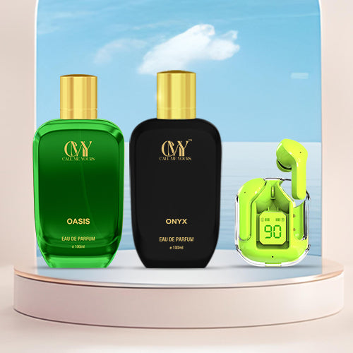CMY Oasis + Onyx Perfume + Earbuds (Green)