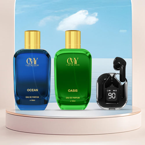 CMY Oasis + Ocean Perfume + Earbuds (Black)