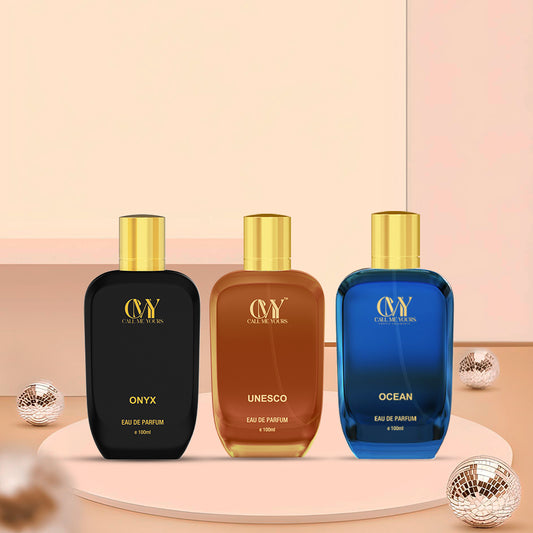 CMY Onyx, Unesco  & Ocean Perfume (Combo pack of 3)
